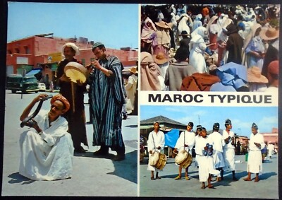 Multiple Views Typical of Morocco, Musicians, Snake Charmer, Marketplace