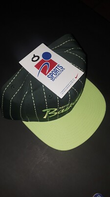 Nike Pro Sports Specialties Script Embroidered Snapback Hat Cap Noble Green