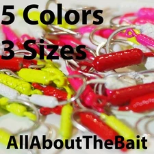 75 pack - MIXED  - COLOR/SIZE - Yellowtail Snapper Jigs - Mustad Saltwater Hook 