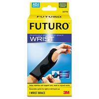 Futuro Adjustable Reversible Splint Wrist Brace Fits Wrists 5 1/2- 8 1/2 Black on sale Futuro Adjustable Reversible Splint Wrist Brace Fits Wrists 5 1/2- 8 1/2 Black on sale