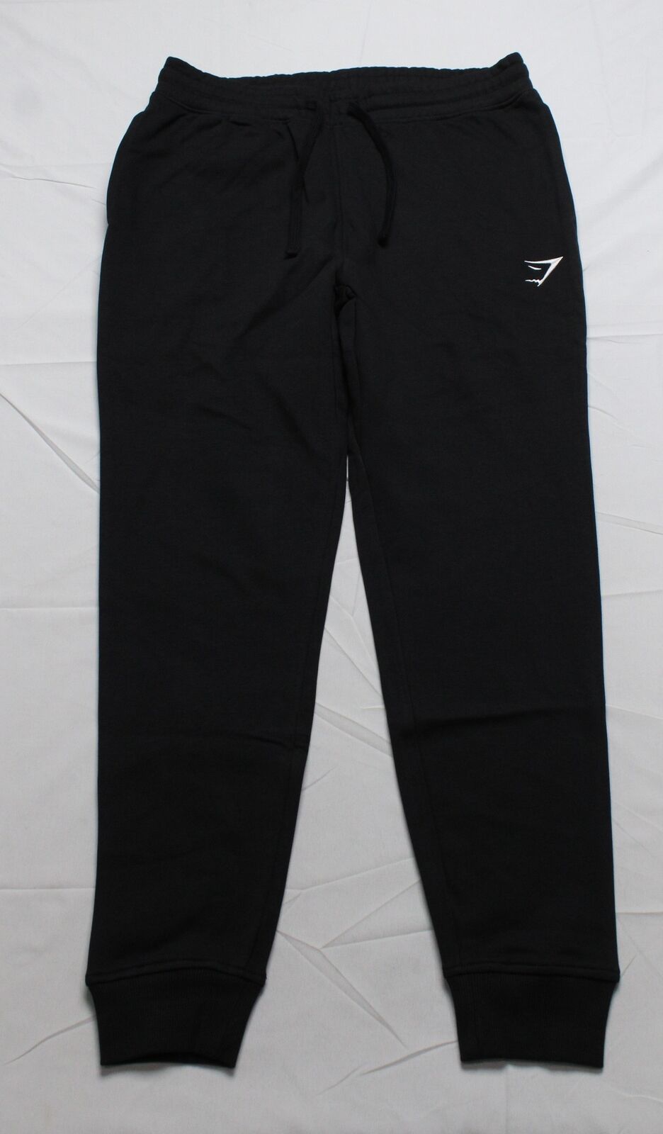GYMSHARK Crest Joggers Sweatpants. Black. Medium. . (A2A4H