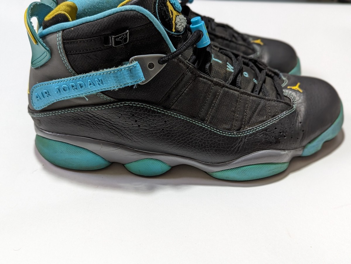 Nike Air Jordan 6 Rings Gamma Blue & Black Men's 322992-089