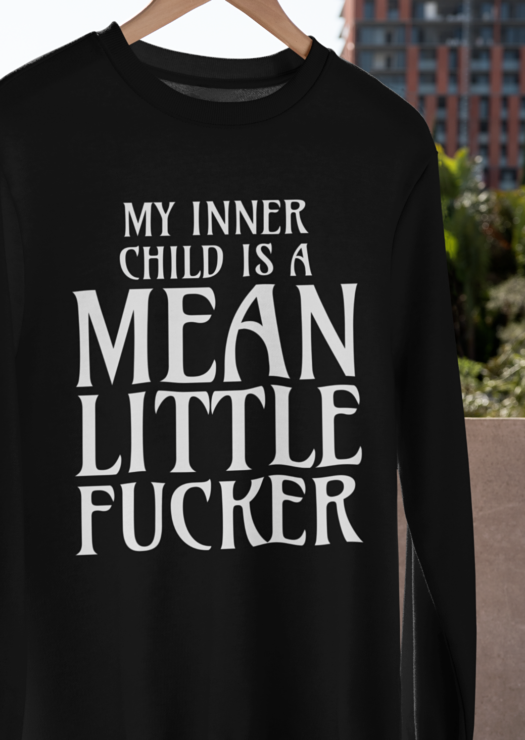 RHUDE T SHIRT MY INNER CHILD IS A MEAN LITTLE F*CKER S 3XL maleducata divertente umorismo MAGLIETTA REGALO