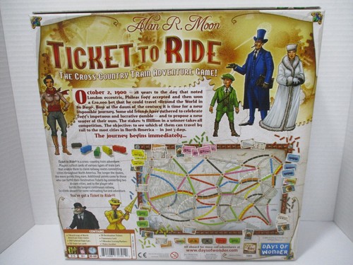 Ticket To Ride Train Adventure Days of Wonder Board Game Sealed Game Night - Picture 5 of 9