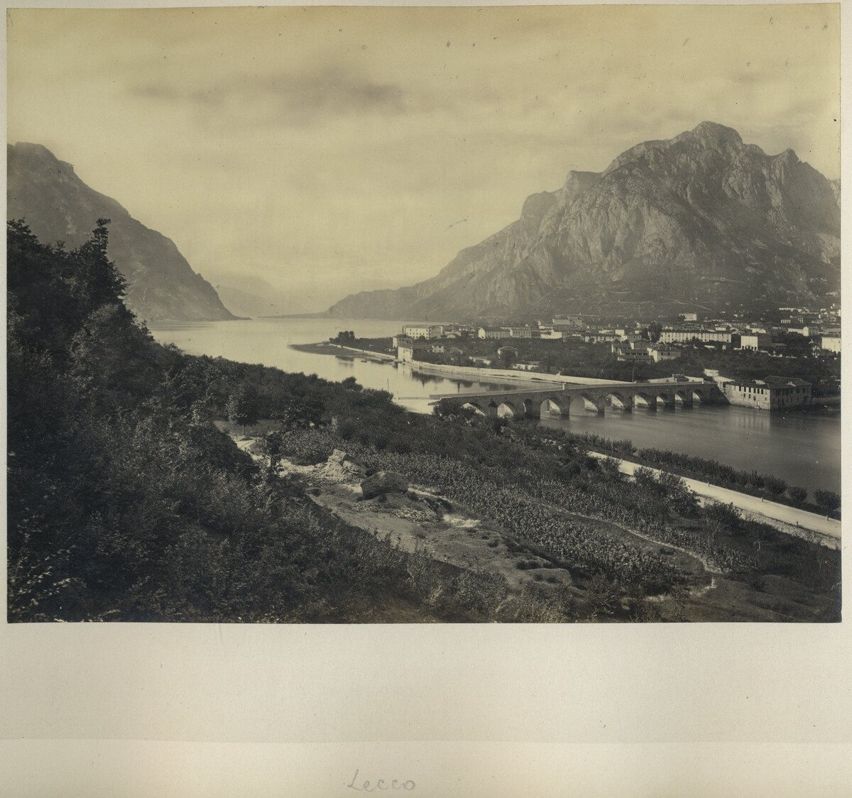 Francis Frith Albumen Print. View of Lecco. Italy. Italy
