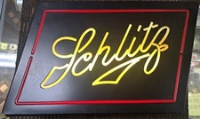 VTG 1983 Schlitz Brewing Co. Beer Advertisement  EVERBRITE ELECTRIC SIGNS INC.