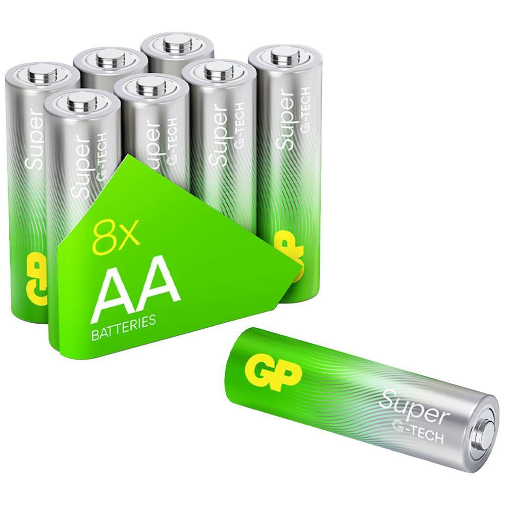 GP Batteries Super Batteria Stilo (AA) Alcalina/manganese 1.5 V 8 pz.