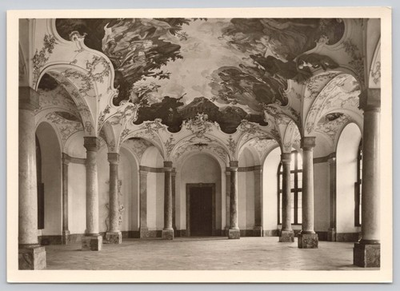 #ad Wurzburg Residenz Gartensaal 1749 50 Fresken RPPC Postcard $6.99