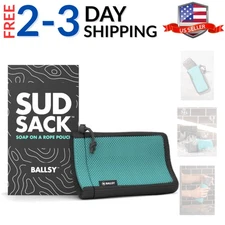 Sud Sack Soap Pouch, Exfoliating Sponge for Baths and Showers - Compatible wi...