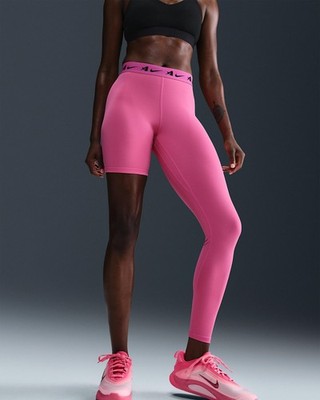 Nike Pro Dri-FIT Leggings Womens Medium Pink Single Leg Basketball A'ja Wilson