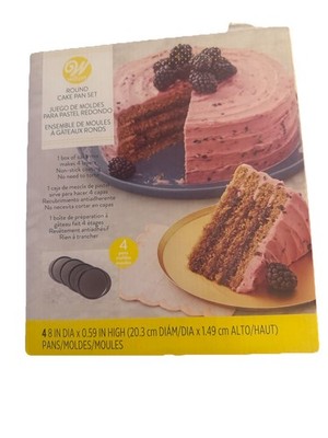 Wilton Round 4-Piece Layer Cake Pans Set, 8-inch
