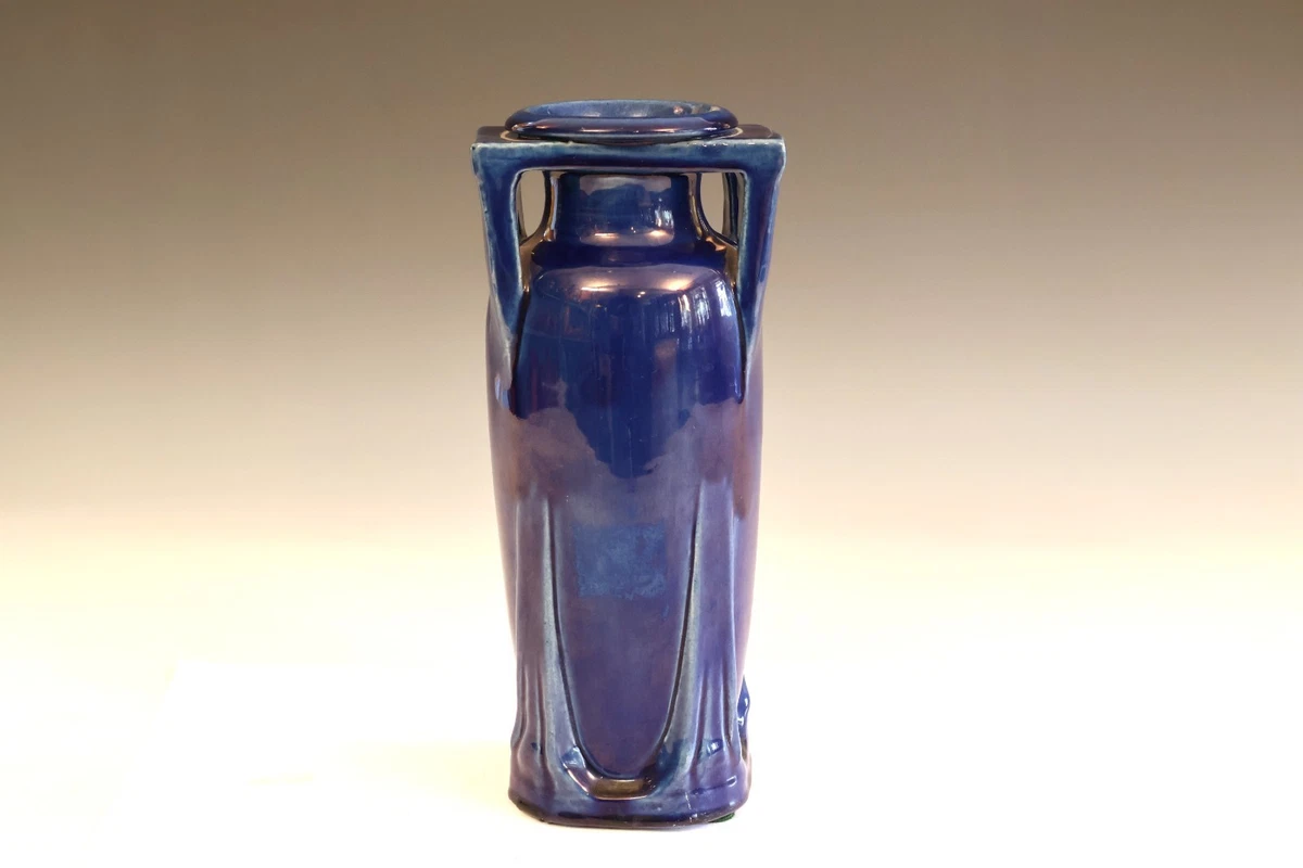 陶瓷蓝色1900-1940 年日本花瓶| eBay