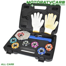 ALL-CARB IG-71500 Crimping Tool with 7 Die A/C Hose Crimper Hydraulic Clamp