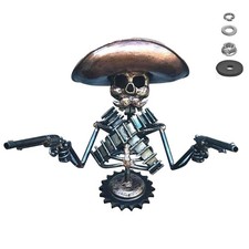 Hood Ornament Cowboy Skull Gunslinger Car Hood Ornaments Car Truck Hood Ornam...