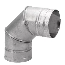 Duravent 3 Inch Steel 90 Degree Chimney Elbow Pellet Vent Stove Exhaust Pipe-New