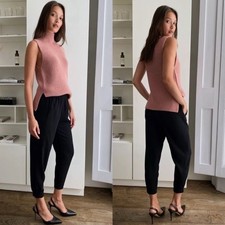 Aritzia Babaton Black Dexter Trouser Pant Size M