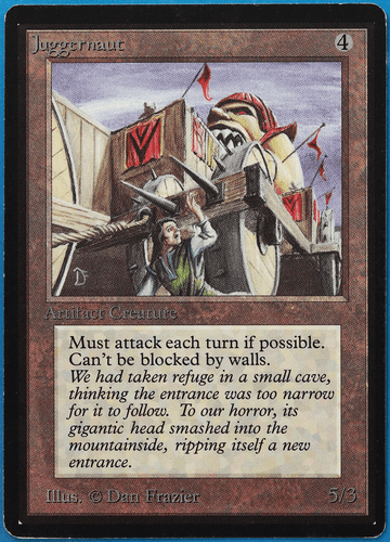 Juggernaut Beta PLD Artifact Uncommon MAGIC GATHERING CARD (ID# 505243) ABUGames - Picture 1 of 2