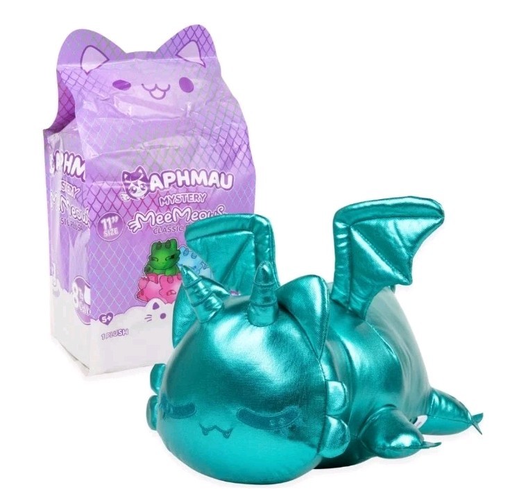 Aphmau MeeMeows Turquoise Dragon Cat Mystery 11-inch Gemstone