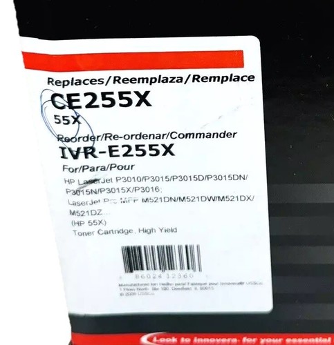 CE255X Black - HP Laser Jet P3010/P3015D/P3015DN/P3015N/P3015N/P3015X/P3016 - Picture 4 of 5