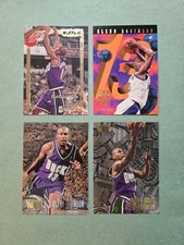 Glenn Robinson Rookie 1994 Skybox, 1995 Fleer Metal, NBA Hoops Crunchers Lot x4