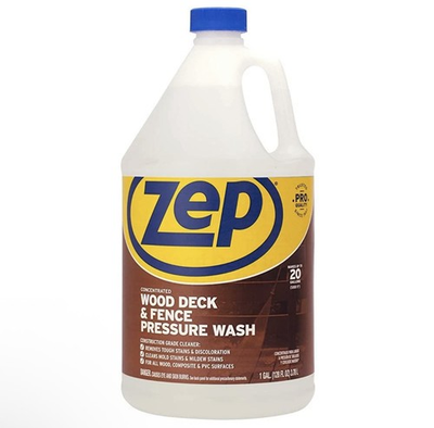 #ad Zep Wood Deck and Fence Pressure Wash Cleaner Concentrate $10.00