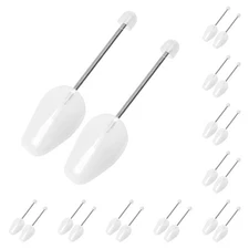 10 Pairs Plastic Shoe Trees for Men (White) Spring White Men 10 Pairs