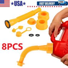 Replacement Gas Can Spout Nozzle Vent Kit for Plastic Gas Cans Old Style Cap