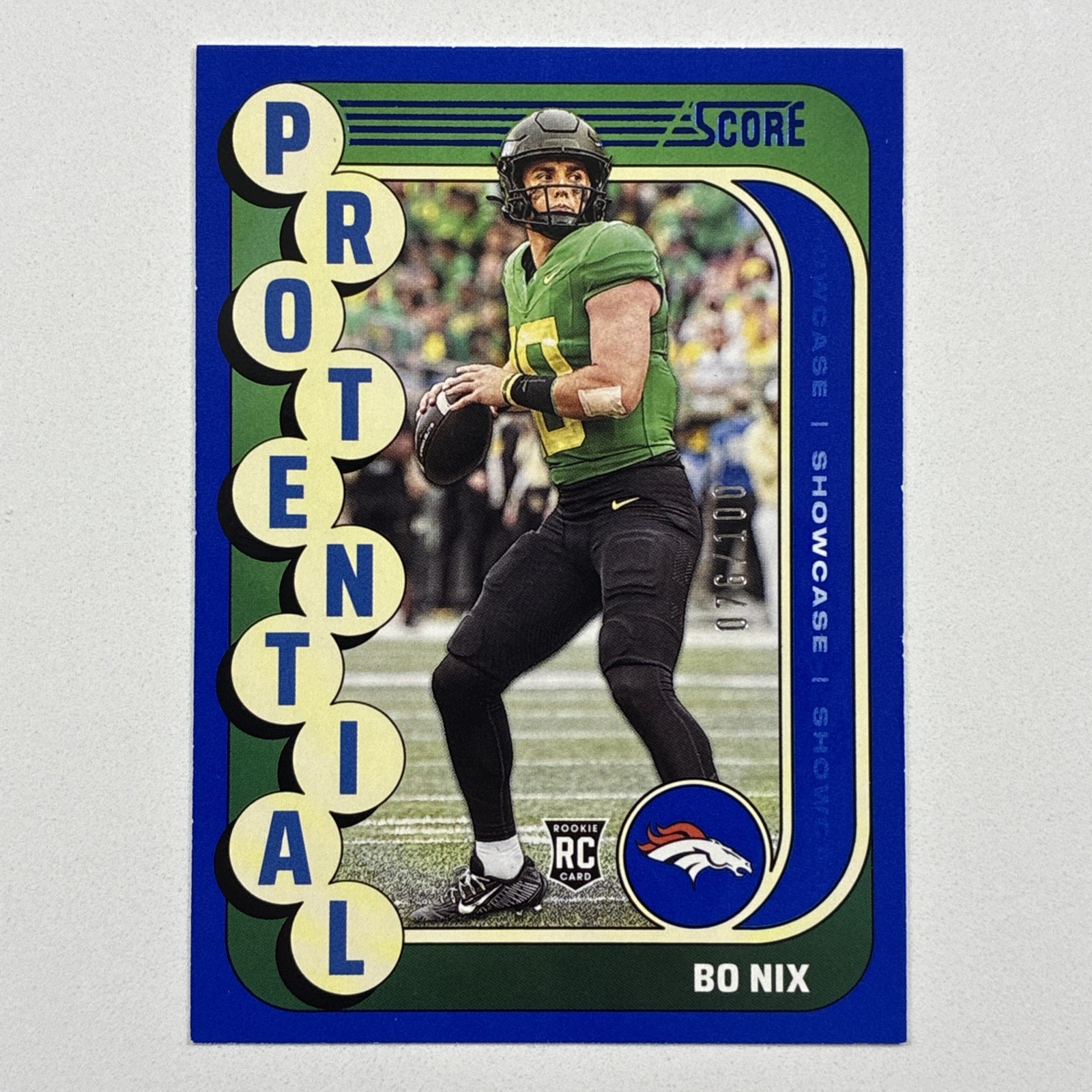 2024 Score - Protential Bo Nix #11 Showcase /100 (RC)