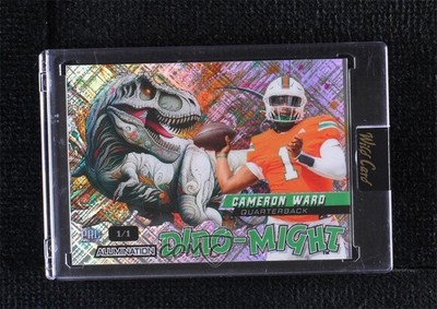 2024 Alumination Dino-Might White Cross Hatch Foil 1/1 Cam Ward Cameron 2l4