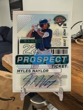 Panini Prospect Edition Myles Naylor Optic Prospect Ticket RC Auto
