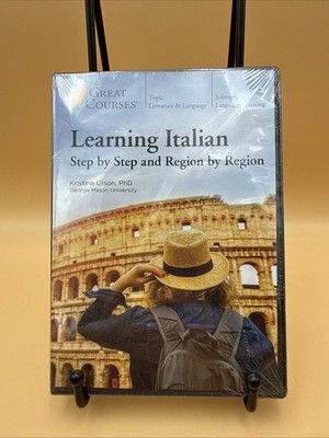 Learning Italian Step by Step Region Great Courses 4 DVD Set New Sealed