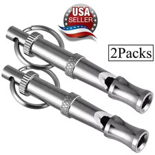 2 Pcs Set Adjustable Dog Obedience Stop Barking Hot Pet Dog Training Whistle