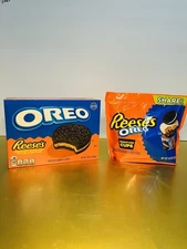 🔵 New Limited Edition Reeses & Oreo Peanut Creme Sandwich Cookies Candy (2)
