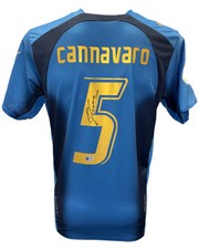 FABIO CANNAVARO SIGNED ITALY 2006 WORLD CUP WINNER HOME SHIRT (ACG CERT AG17439)