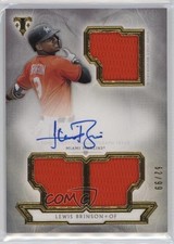 2018 Topps Triple Threads 62/99 Lewis Brinson #RFPAR-LB Auto 0v2h