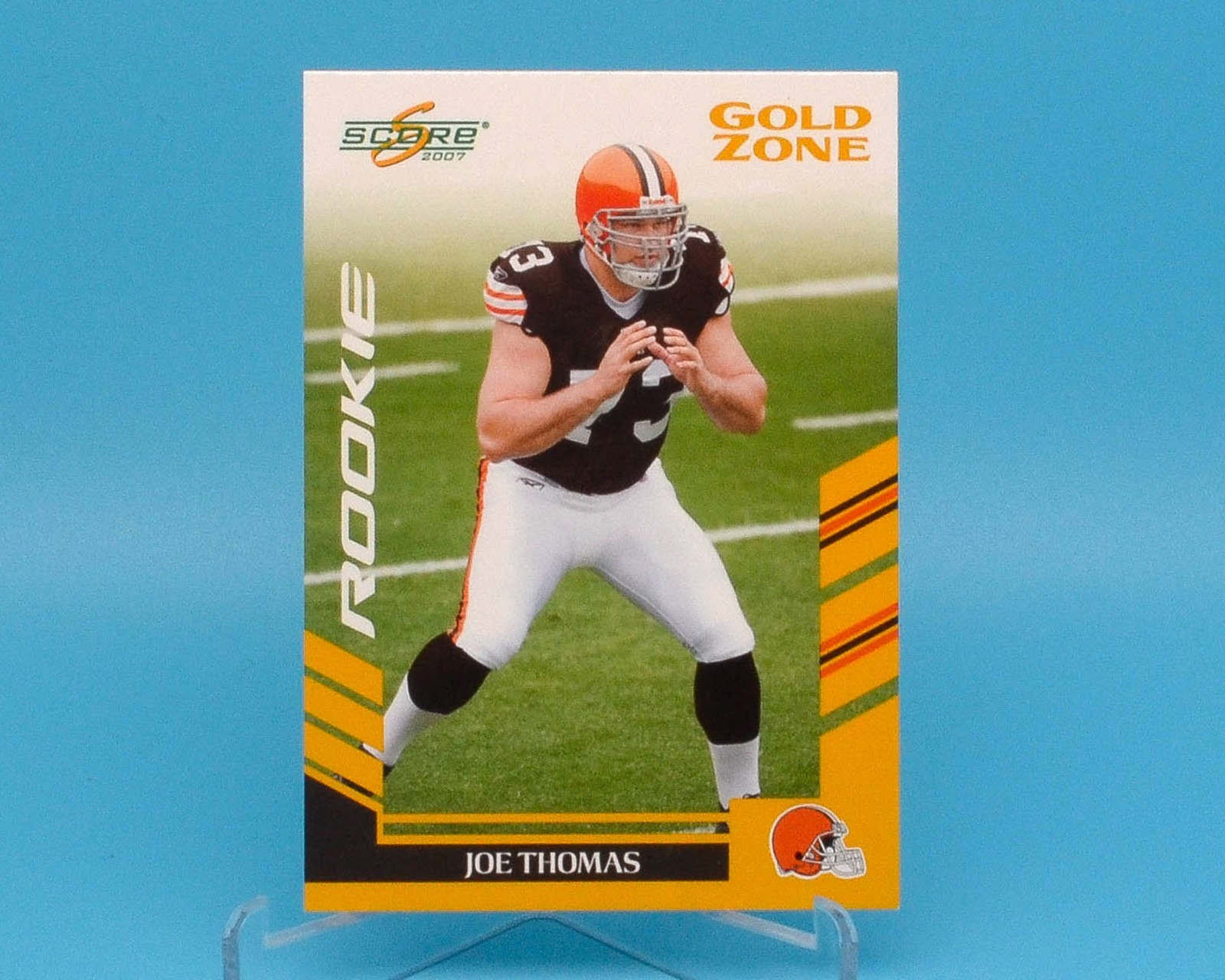 2007 Score JOE THOMAS Rookie Gold Zone 69/600 #355 RC • Cleveland Browns
