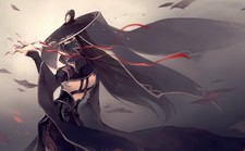 Anime drawing illustration fantasy art sketch Gaming Mat Desk 26638