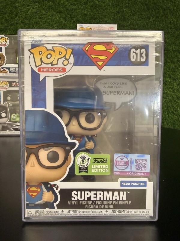Funko Pop! Superman #613 ECCC 2026 Official Con Sticker Exclusive LE 1500