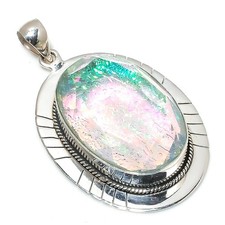 Triplet Opal Gemstone Handmade 925 Sterling Silver Jewelry Pendant Gifts