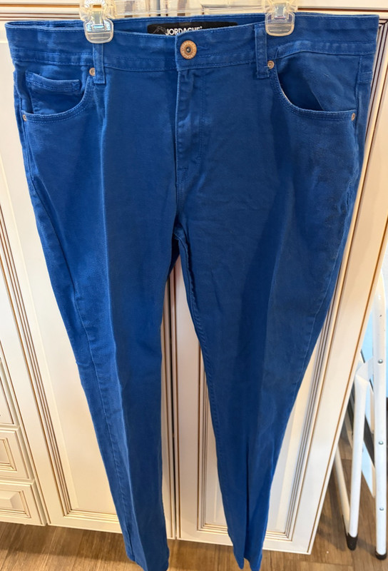 Jordache Skinny Jeans Royal Blue Women’s Sz 16 New