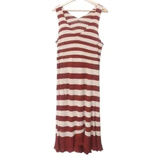 Auth JURGEN LEHL - Bordeaux Cream Women's Dress