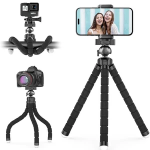 Octopus Support de trépied réglable Support de téléphone flexible pour iPhone Support de caméra