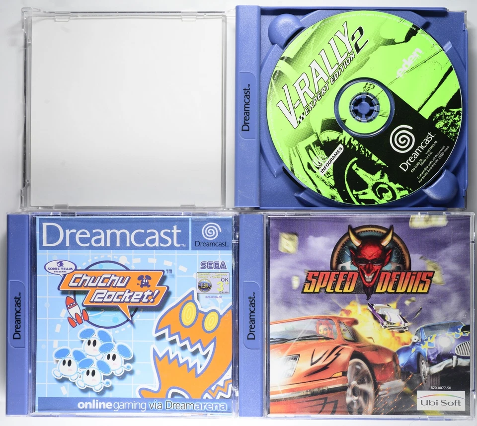 ChuChu Rocket! Dreamcast PAL CIB SEGA + V-Rally 2 Expert Edition + Speed Devils - Image 4 of 4