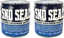 Atsko Sno-Seal Original Beeswax Waterproofing Leather 7 Ounce (Pack of 2) 