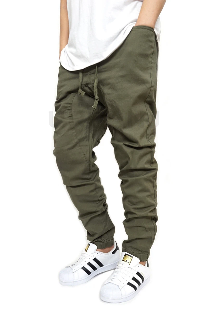 Drop crotch cargo joggers sale