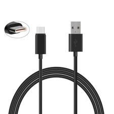 Charger 6ft USB Cable Cord Power Wire Turbo Charge Sync Black for USB-C Phones
