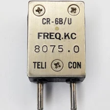 Telicon 8075 KC KHz FT-243 Ham Radio Crystal CR-6B/U Military 8.075 MC MHz 6P
