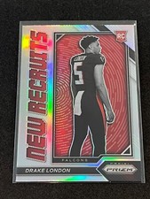 2022 Panini Prizm Football Drake London New Recruits Silver Prizm Rookie #NR-4