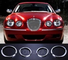 EXPRESS 4x PREMIUM CHROME Headlight Surround Trims for JAGUAR S Type S-TYpe