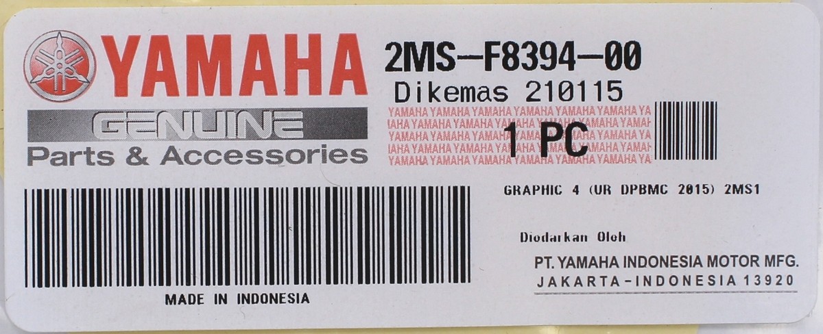 stmページ•*¨*•.¸♬︎ Genuine Yamaha Graphic Part Number - 2MS-F8394-00 | eBay